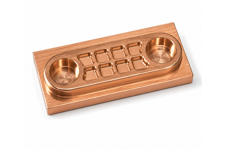 Piezas mecanizadas CNC de cobre de alta precisión