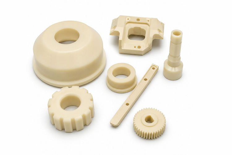 OEM POM CNC Turned and Milled Parts