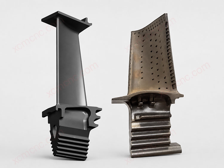 CNC machining of engine blades
