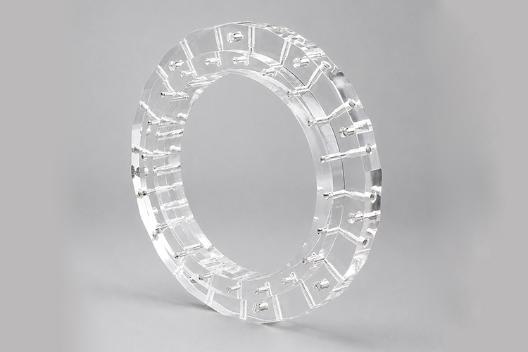 Piezas mecanizadas de precisión de PMMA CNC