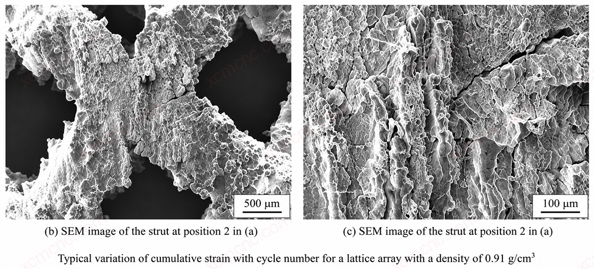 Typical Accumulated Strain for 0.91 g/cm3 Lattice