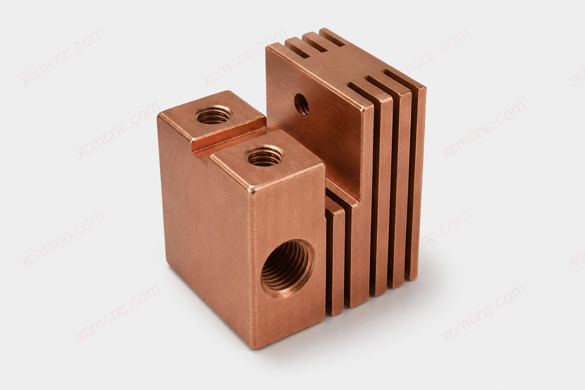 custom copper cnc milled parts