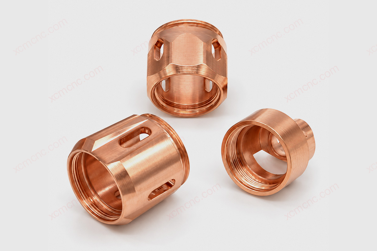 custom copper cnc turned parts