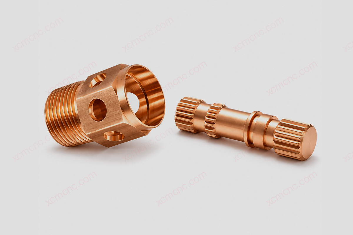 custom copper turning and milling parts