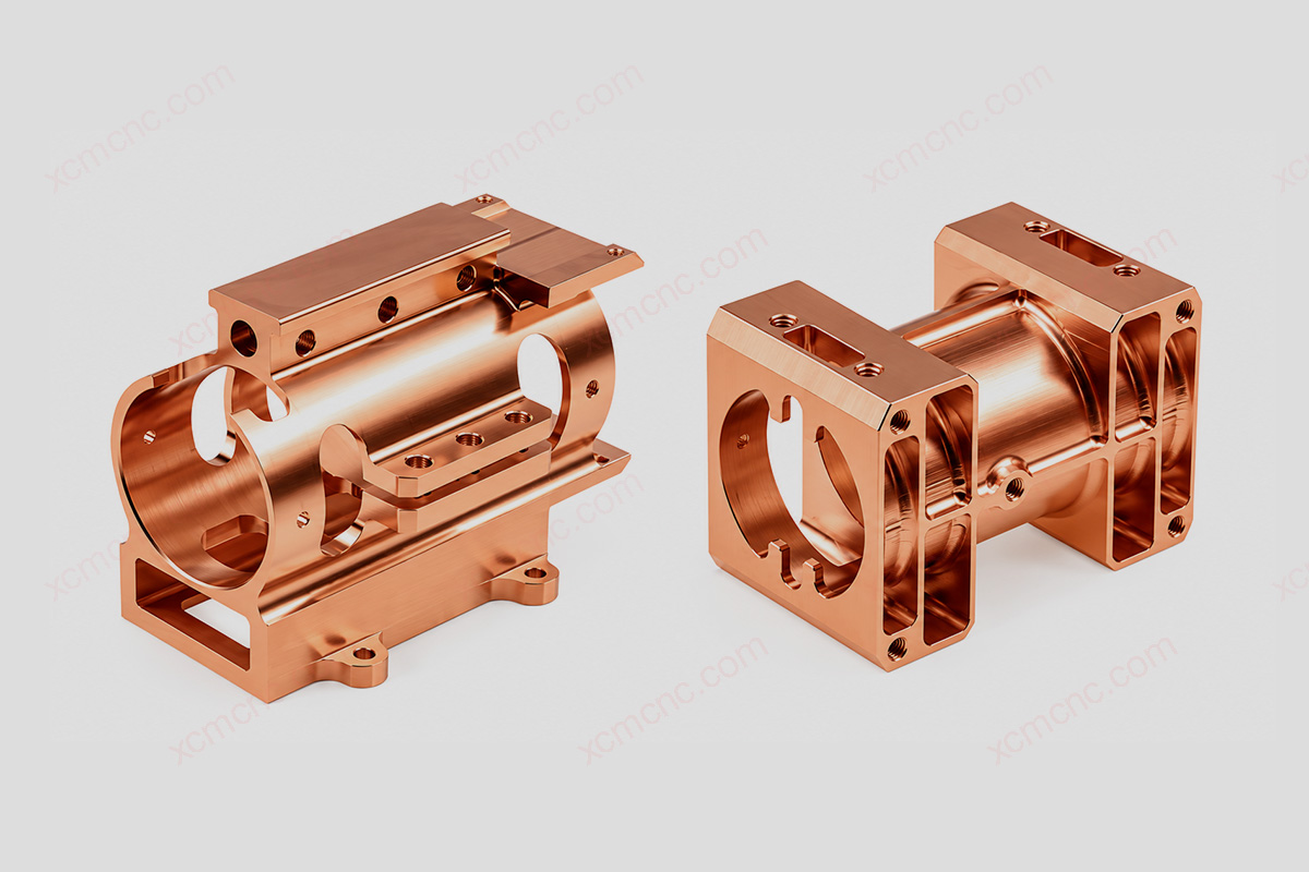 custom copper turning and milling parts